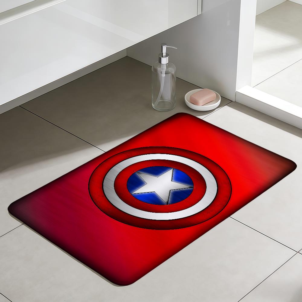 movie cool C-Captain A-America ML hogar Bedside Rug Kitchen Bath Floor Mat Hallway Balcony Carpet Entrance Doormat Decor Home