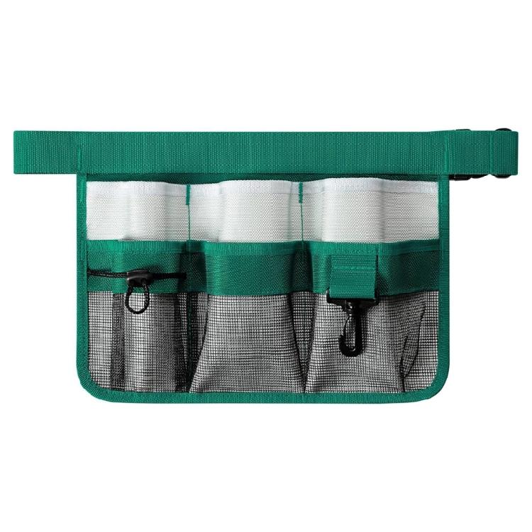 Extra Capacity Tool Apron For Gardeners Reinforced Cloth Multi Functional Pockets Comfort Fit Waist Belt