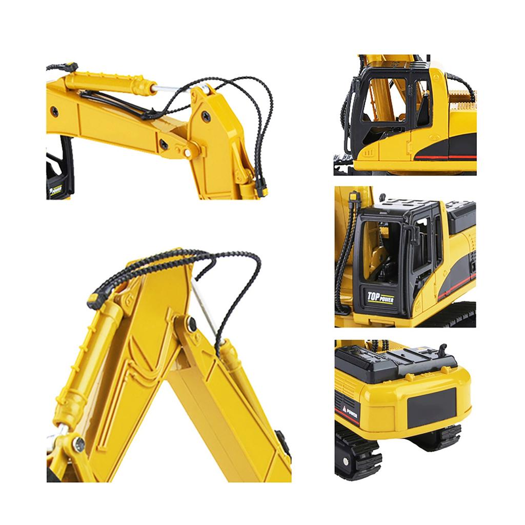 1:50 Alloy Excavator Model Engineering Construction High Simulation Car Vehicle