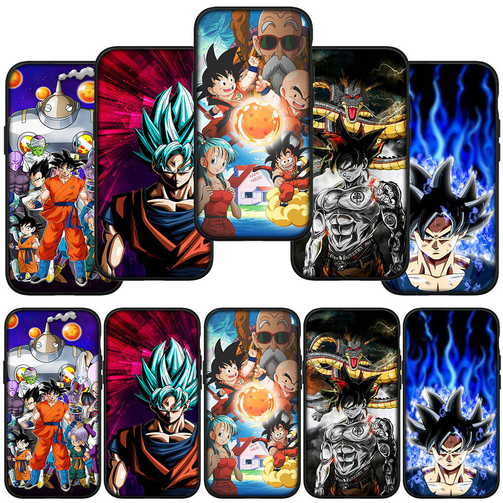 Dla Samsung Galaxy S25 S24 S23 S22 Ultra FE Plus A17 A37 A57 A56 A55 A06 A16 A15 A36 A26 A35 A05 A25 A54 A34 Etui na Telefon Kreskówka Dragon Ball Goku Pokrowiec