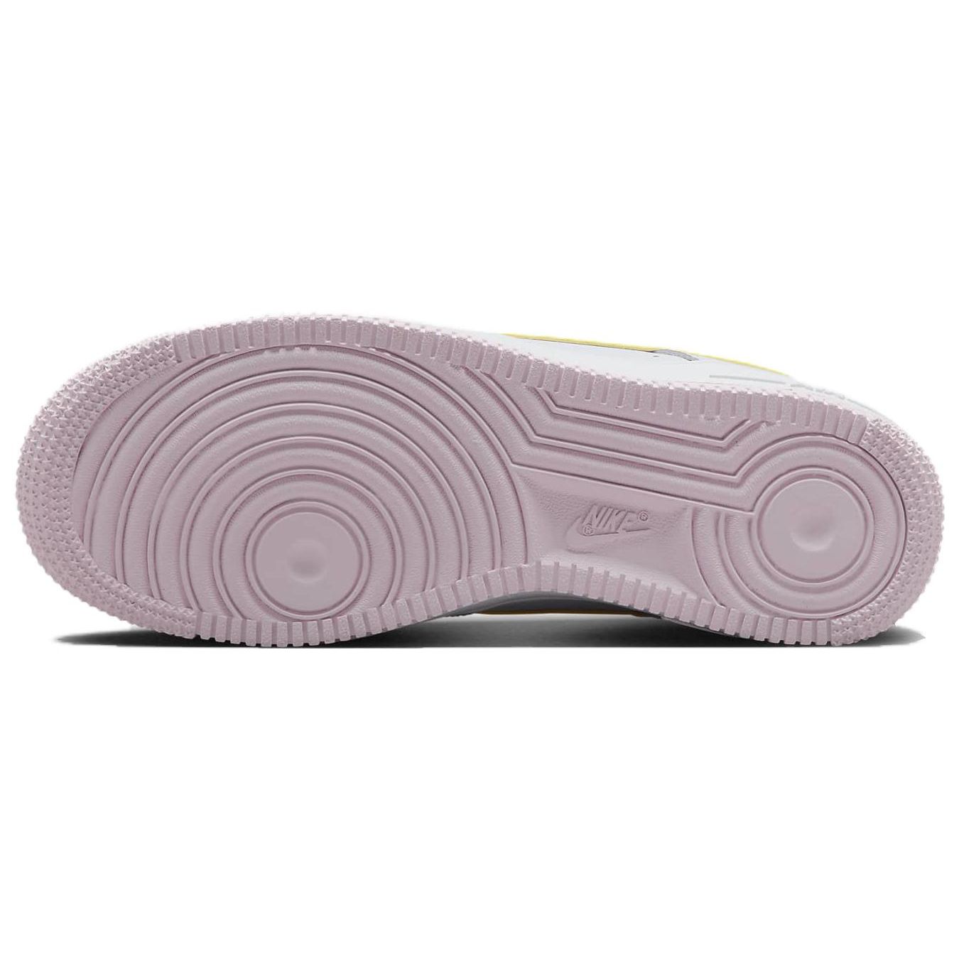 Женские кроссовки Nike Air Force 1 GS Grey Citron Fuchsia Football-Grey Cosmic-Fuchsia — фото 6