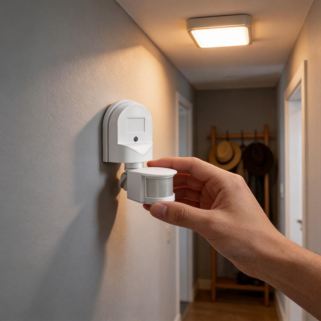 Motion Detection Sensor Wall Light With Base For Parking Garages And Hallways