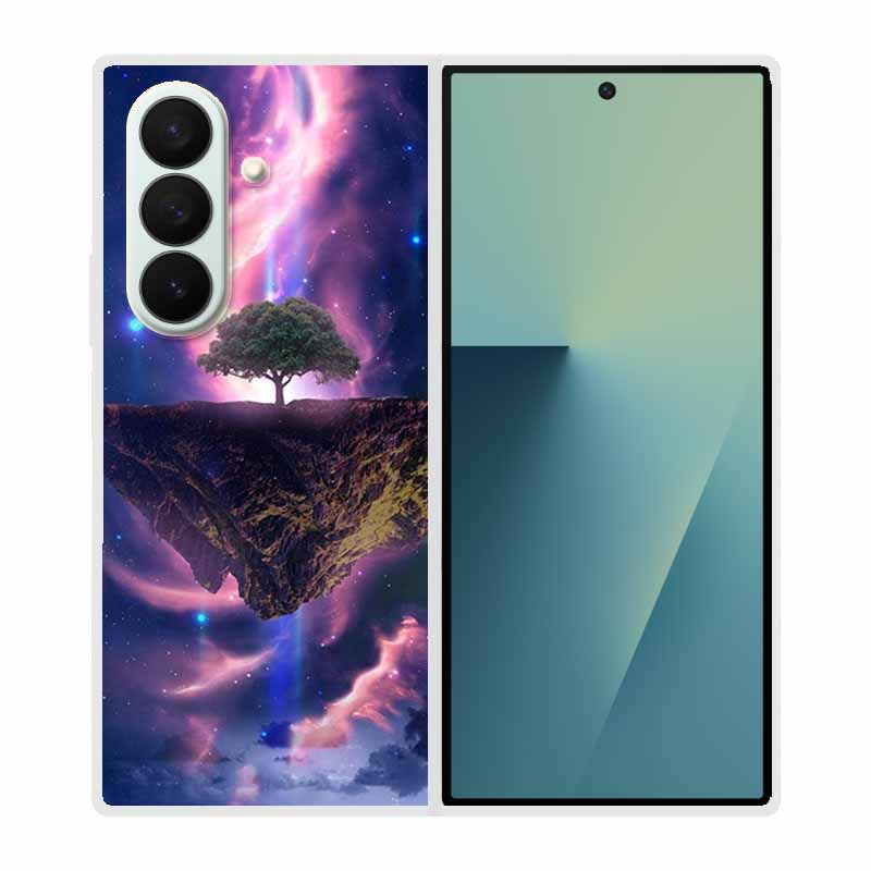 Coque For SAMSUNG Fold 7 5G Cases Animal Marble Clear Hard Phone Funda for Galaxy Z Fold7 5G Back Cover Zfold7 Transparent Shell