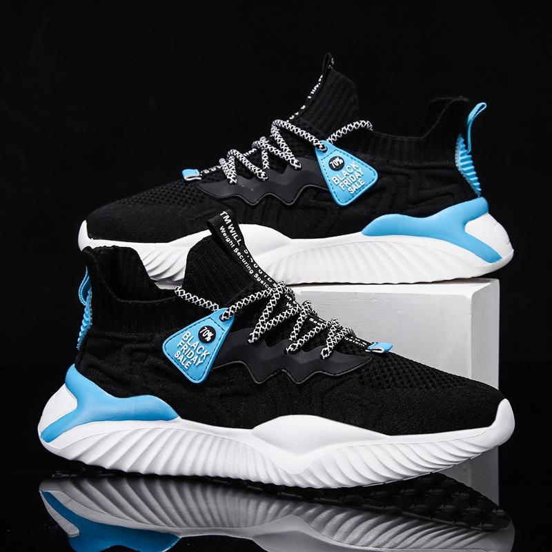 New Men's Shoes, Casual Shoes, Men's Sports Shoes, Flying Woven Breathable Running Shoes, Men's Shoes