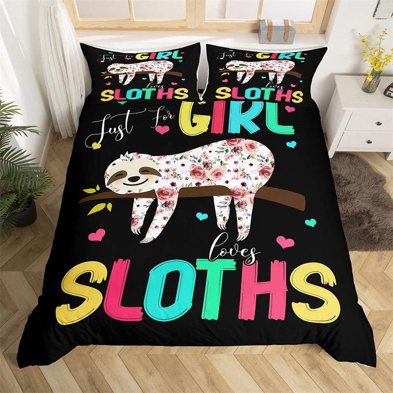 Kawaii Axolotl Duvet Cover Twin Size Underwater World Cartoon Bedding Set For Kids Boys Girls