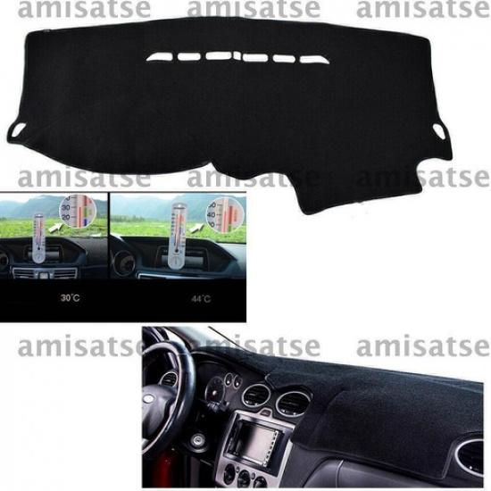 1pc Black Dashmat Dashboard Mat Cover Anti-Sun For Ford Focus 2 MK2 2005-2011 06