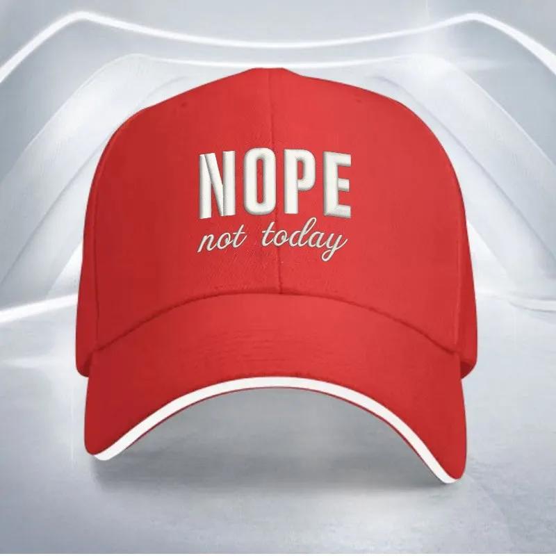 Nein, heute nicht Lustig Slogan Baseballkappe Verstellbar Polyester Lässig Outdoor Unisex Erwachsenen Hut