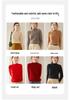 2024 Autumn/Winter Women's Jacquard Cashmere Knit Half-High Neck Sweater