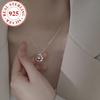 Luxurious Celestial Moon Pendant Necklace - 925 Sterling Silver with Synthetic Blue Zirconia, Perfect Gift for Women in Everyday Life