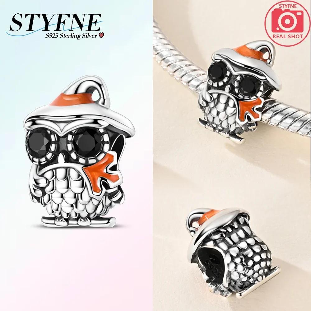 Exquisite Copper Autumn Squirrel Owl Series Diy Charm Beads Fit Original Bangle Charms Bracelet Women Jewelry