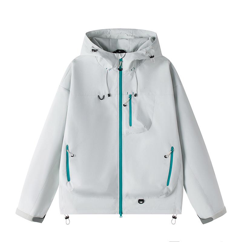 Couple's Dopamine Color Block Windbreaker - Unisex, Windproof, Versatile Outdoor Jacket