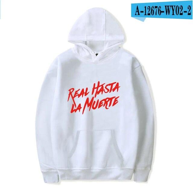 Anuel AA Printed Hoodies Sweatshirt Coat Real Hasta La Muerte casual Tracksuit Costume Unisex Women Clothing Anime Pullover Hoodie