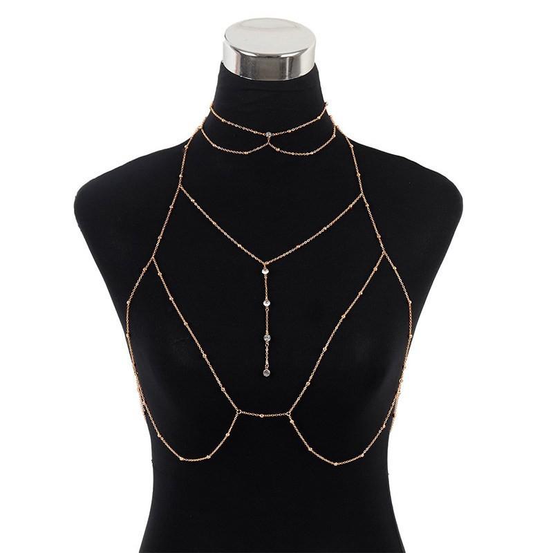 Pure Desire Body Chain Sexy Collarbone Back Necklace Bikini Accessory Jewelry