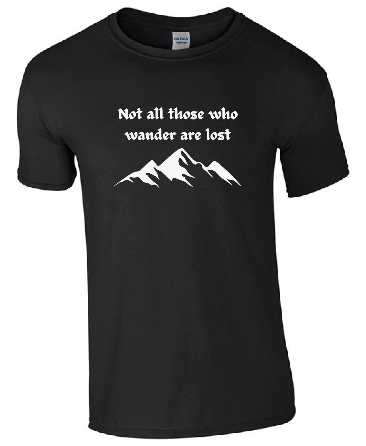 Not All Who Wander Lord Of The Rings Tolkien Inspired Kids/Adults Top T-shirt S