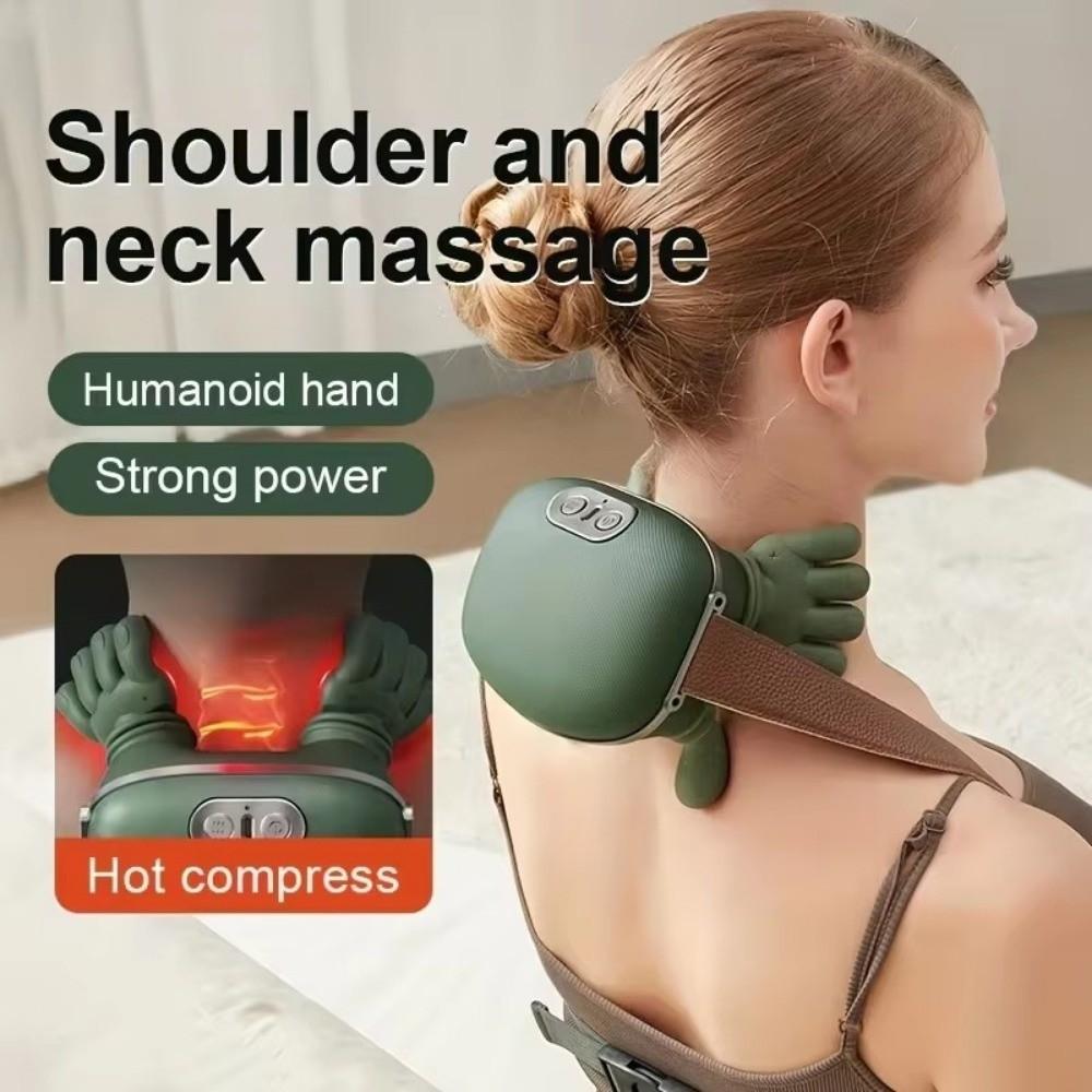 4D Kneading Massage Pillow Heated Neck Massager Shoulder Massager  Trapezius Muscle