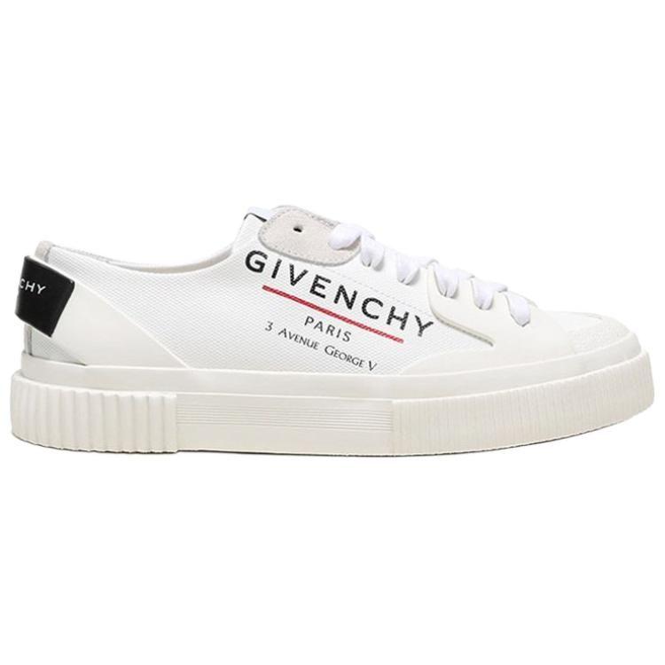 Givenchy Women's Tennis Light Sneaker 'Address Logo Print - White' BE000PE0PF-100