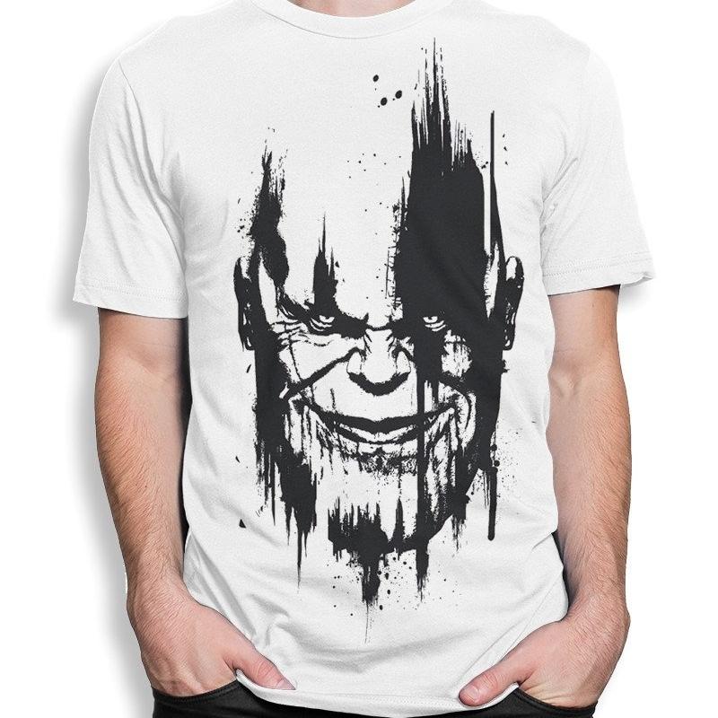 Abstract Ink Sketch Face T Shirt Minimalist Dark Warrior Portrait Graphic Tee Men Artistic Gothic Streetwear Cotton Unseix Tee