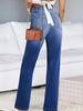 Damen Europäische & Amerikanische Mode Slim-Fit Vielseitige Stretch-Denimhose