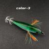 5pcs UV Tinsel Eging Bait 5Pcs Per Set Saltwater Squid Lure Squid Jig Lure  Saltwater Fishing