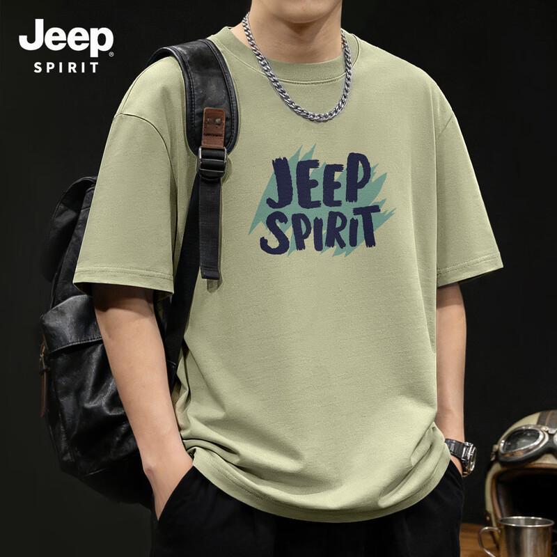 Мужская футболка JEEP SPIRIT из чистого хлопка с коротким рукавом L