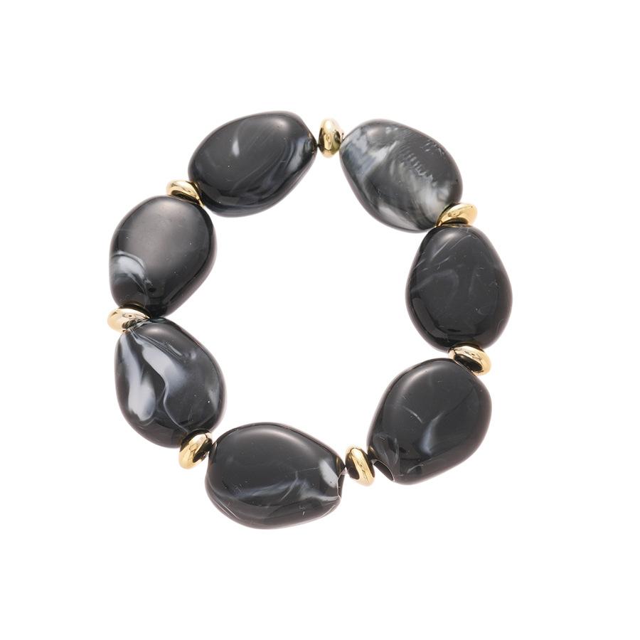 Acrylic Irregular Bracelet Candy Colored Oval Bracelet with Exaggerated Personality Niche Fashion Temperament and Handmade Accessories