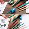PATIKIL Brown Round Pencils, 50 Pack HB Graphite Pencils Wood Pencils Double-Ended Pencil for Classroom Office Engineering Marking