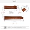 CASSIS AVALLON 20mm Ash Green Calfskin Embossed Watch Strap with Waterproof Backing, Replacement Tool Included, X1022238078020