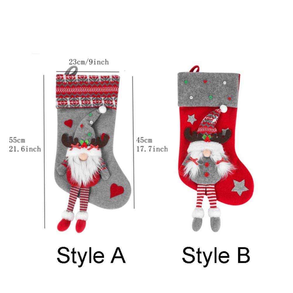 Snowman Christmas Gift Sock Santa Gift Bag Candy Bag Christmas Stocking Christmas Decor