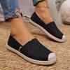 Women Flats Summer New Canvas Shoes Breathable Casual Loafers Slip-On Graffiti Espadrilles Flat Sneakers Women Zapatos De Mujer