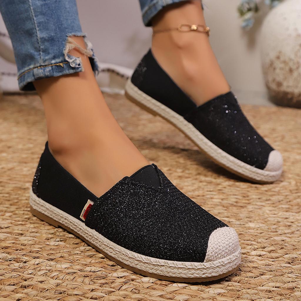 Women Flats Summer New Canvas Shoes Breathable Casual Loafers Slip-On Graffiti Espadrilles Flat Sneakers Women Zapatos De Mujer