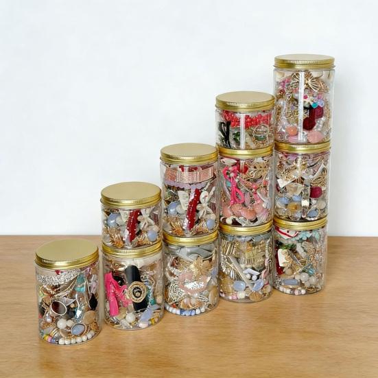 Mystery Jewelry Jar for Women, Vintage Surprise Jewelry Set, Random Mixed Box with Necklaces, Earrings, Rings, Bracelets, Gift for Her