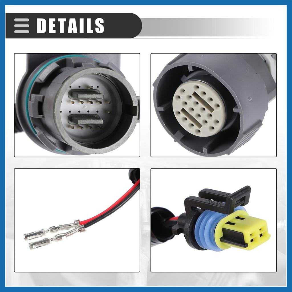 Transmission Adapter Harness Connector, Transmission Wire Adapter Harness, for 1998-2006 LS Series 4L60E to 4L80E Transmissions, Plastic, Black, 2pcs