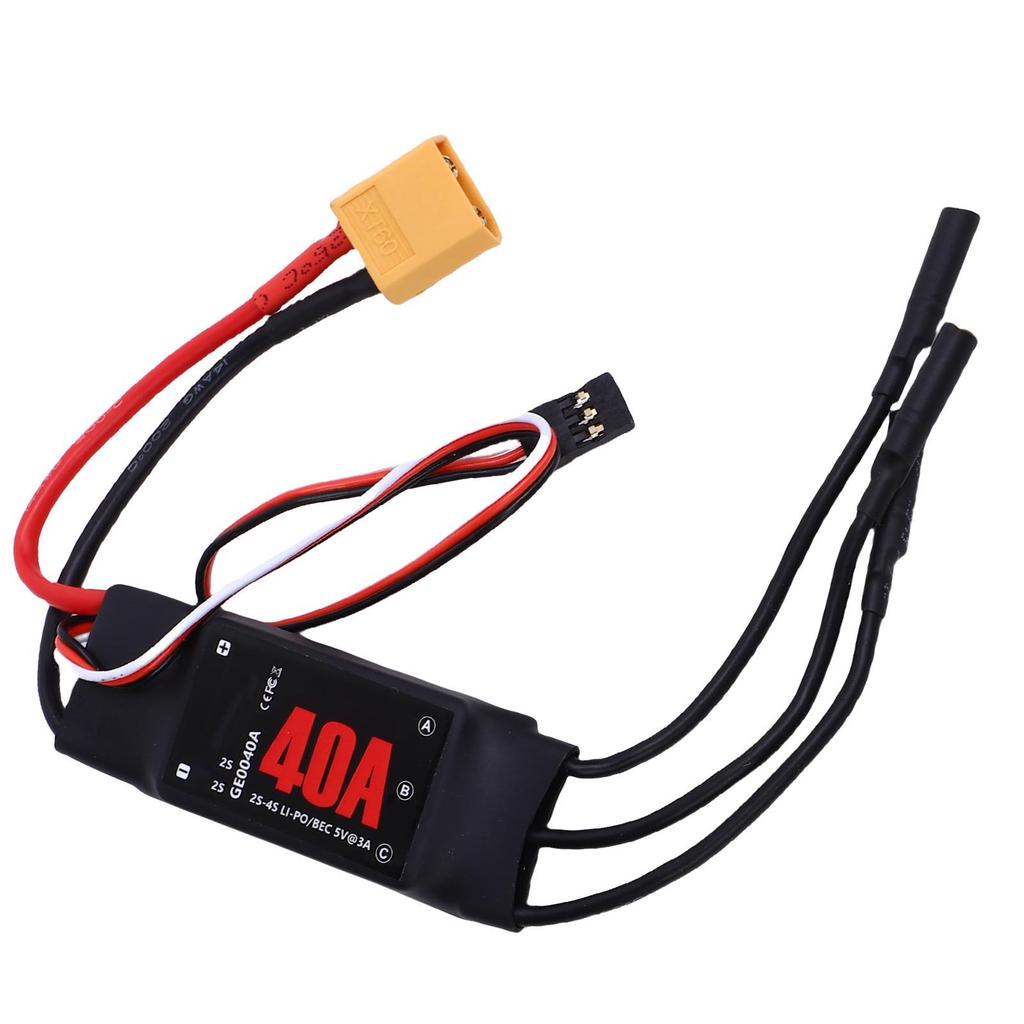 RC Brushless ESC with 5V 3A BEC 40A 2 3S Electronic Speed Controller for RC Airplane Aircraft Helicopter