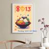 Retro Japanisches Essen Reis Kaffee Frühstück Matcha Sushi Minimalistisches Malerei Poster Leinwandmalerei Wandbilder Heimküchendekor