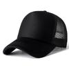 COKK Mesh Baseballkappe Verstellbare Snapback Hüte Für Damen Herren Unisex Hip Hop Trucker Cap Papa Mütze Schwamm Weich Atmungsaktiv Schwarz