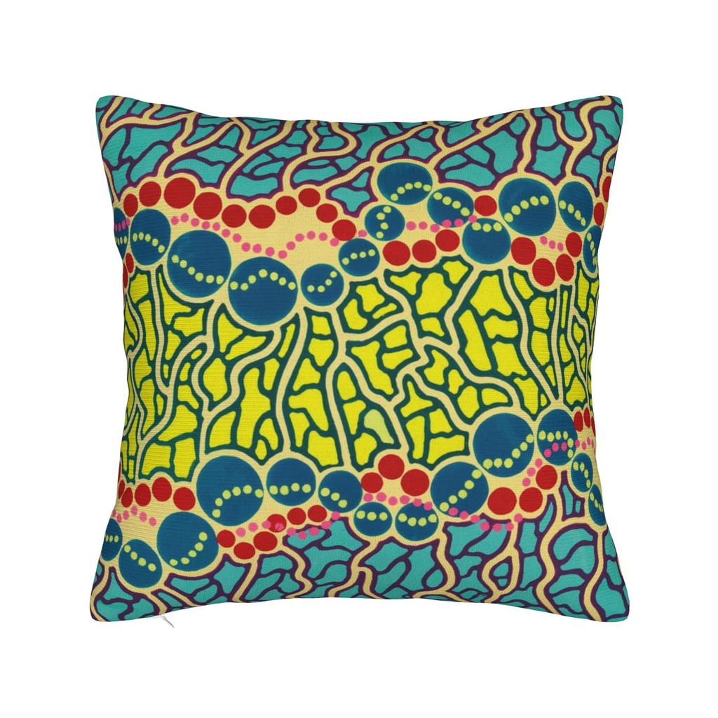 Yayoi Kusama Art Square Pillow Case Polka Aesthetic Cushion Cover Vintage Zippered Decorative Throw Pillow Case Cover for Seat