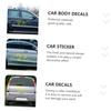 Healifty 2pcs Car Grass Sticker Bottle Sticker Honeycomb Stencil Car Window Decal Toy