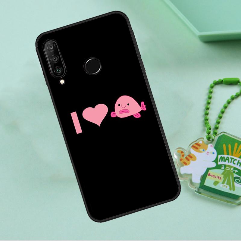 Cute Blobfish For Huawei Nova 12i 12s 7i 8i 11i 9 10 SE Y90 Y60 Y70 Y72 Y61 Y91 P30 P40 Lite P60 Pro Case