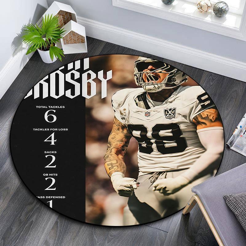 Crosby Art Pattern Round rug,Carpet Rug for Living Room Bedroom Playroom ,Non-slip Floor Mat,Holiday Gifts and Birthday Gifts.