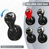 Car Push Start Button Joystick, Carbon Fiber Metal Vehicles Engine Ignition Button Cover Joystick, Automotive Interior Starter Stop Protector Rocker