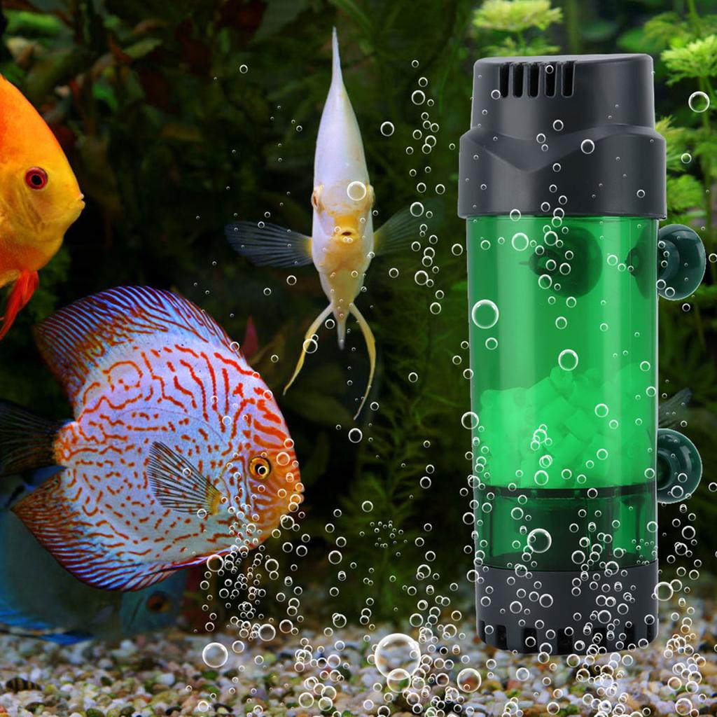 Fish Tank Double Biochemical Filter Aquarium Physical Sponge Filters with Suction Cup