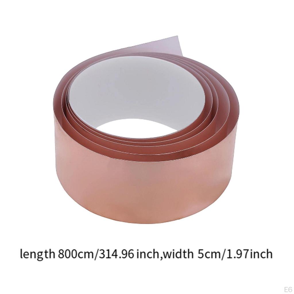 Copper Foil Tape Compact for Crafts Emi Shielding Noise Reduction,Multipurpose Portable Electric