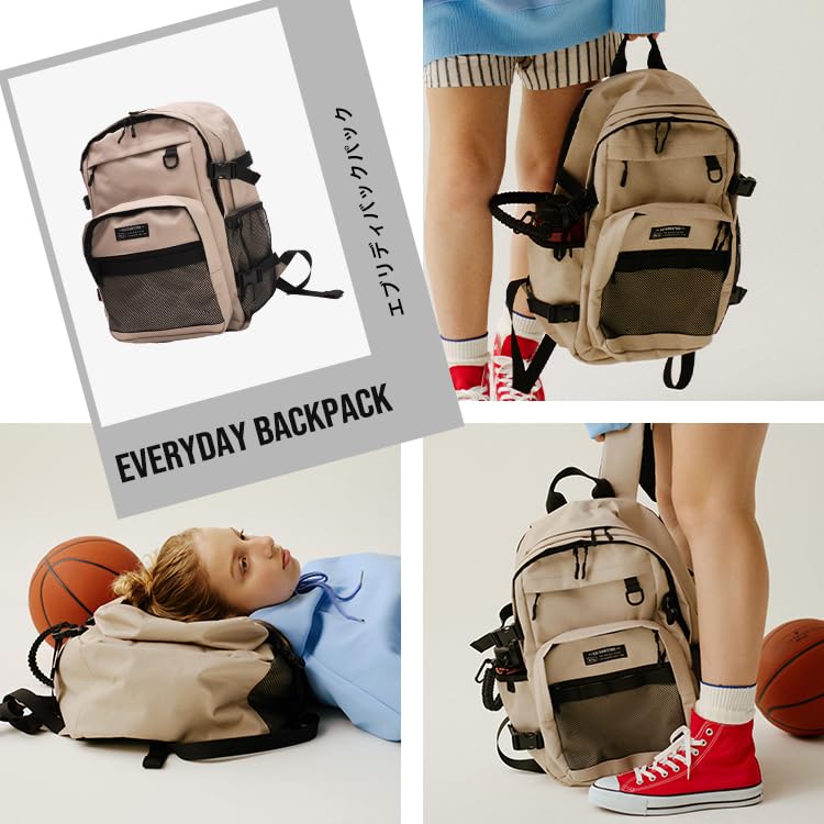 KiU Everyday Backpack, Waterproof and Water-Repellent, Large Capacity, with Laptop Pocket and Side Pockets, Perfect for Commuting, School, and