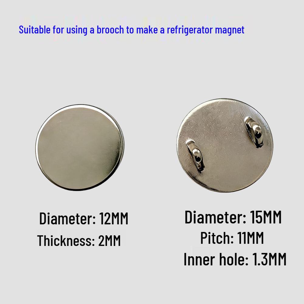 Instant Fridge Magnet Converter Pin - Strong Magnetic Brooch with Metal Buckle Fixation
