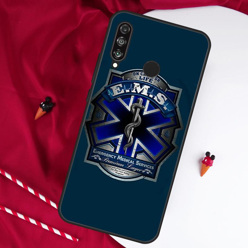 

EMT EMS Medical Rescue For Huawei Nova Y90 Y70 Y60 Y72 Y73 Y61 Y91 7i 8i 11i 12i 12s 9 10 SE P20 P30 P40 Lite Case Huawei P20 Lite