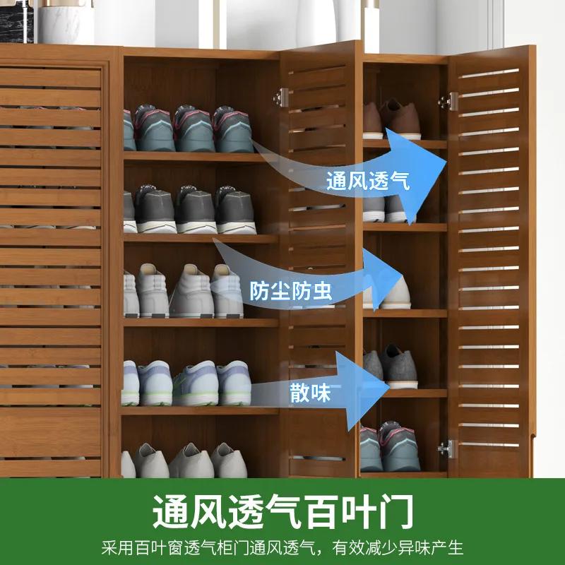 Bamboo Shoe Cabinet Household Free Shipping Display Shoe Rack Storage Organizer Furniture