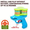 Dishes Handheld UFO Soft Foam Dart Launcher - Vibrant Colorful Toy Guns Ages 3+, Parent- Interactive Multiplayer Battles
