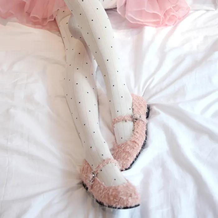 Mini Polka Dot Stockings (white)