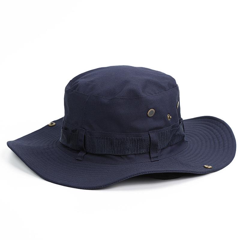 Doppelseitige tragbare Fischer-Beanie-Mütze mit großer Krempe für Sommerreisen und Outdoor-Angeln