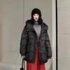 Down Jacket Hooded Autumn Winter Loose Puffer Coat Women Large Size Overcoat Thicken Parkas